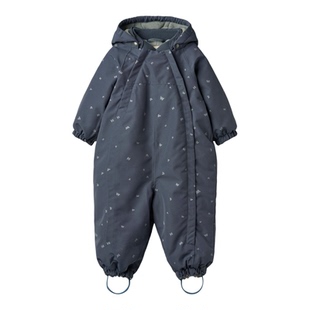 丹麦Wheat 25AW新款儿童滑雪服夹棉连帽连体夹克棒球服男女秋冬