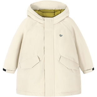 【真心绒】迷你巴拉男女童羽绒服三防透湿保暖连帽长派克服2025冬