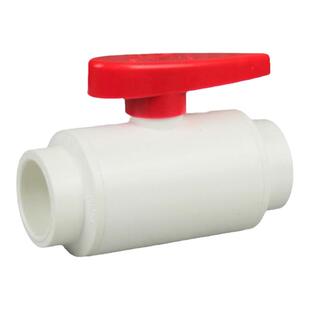 三厘UPVC白色国标简单球阀插口PVC阀门SANKING塑料水管手动开关