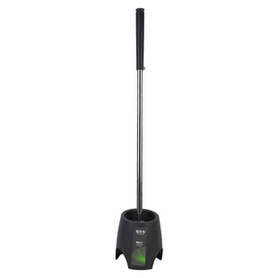 卫生间马桶刷套装不锈钢长柄洗厕所刷子带底座圆头硬毛洁厕刷清洁