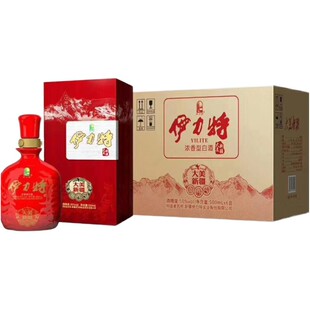 伊力特大美新疆老窖发酵50度500ml绵柔型整箱纯粮酿造白酒伊犁