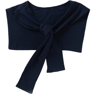 三十而已江疏影王漫妮同款深蓝色棉质打结披肩外搭护颈空调搭肩秋