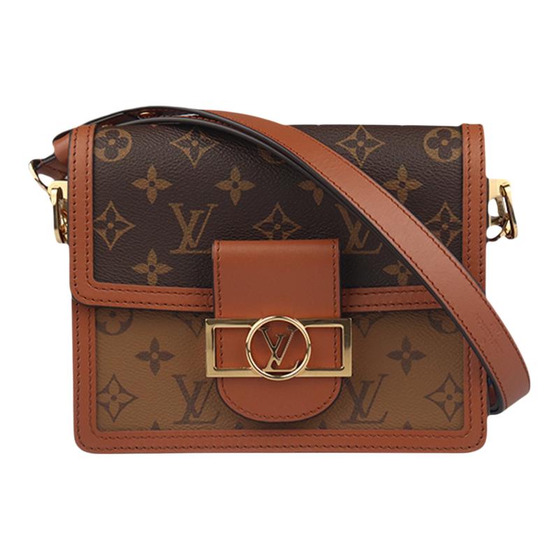 【自营】中古9新LOUIS VUITTON路易威登DAUPHINE老花迷你斜挎包