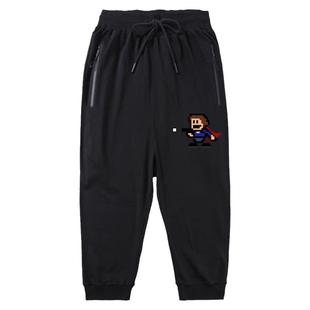 I WANNA BE逍遥散人粉丝周边游戏七分裤短裤子男女休闲裤薄运动裤