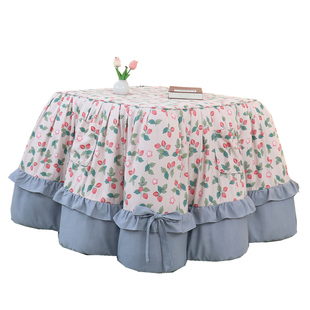 新款加厚可脱胆拆洗烤火被罩取暖桌烤火桌子被罩套电炉罩被套