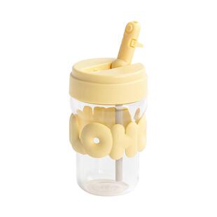 holoholo玻璃杯便携咖啡杯随行双饮杯女生高颜值家用耐高温水杯