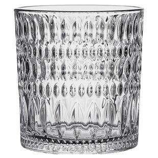 高档浮雕玻璃杯高级感家用待客水杯套装高颜值泡茶喝果汁啤酒杯具