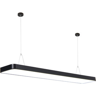 简约现代长条形LED办公室圆角吊灯造型灯长方形顶灯写字楼工作室