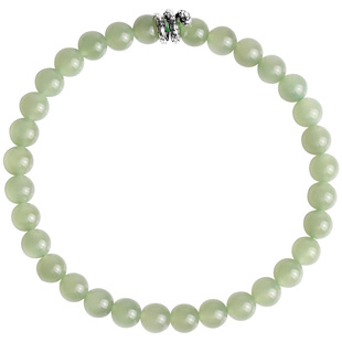 心斋堂【银蛇添福】2025蛇年本命年手链女生天然和田玉银手串送礼