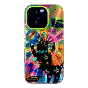 九点半多巴胺好运涂鸦喵喵双层适用于苹果17promax/16PM手机壳iPhone17Pro/15pro卡通防摔保护套磁吸支架全包