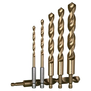 保联六角柄钻头不锈钢专用高硬度打孔钢铁合金含钴麻花钻大全套装