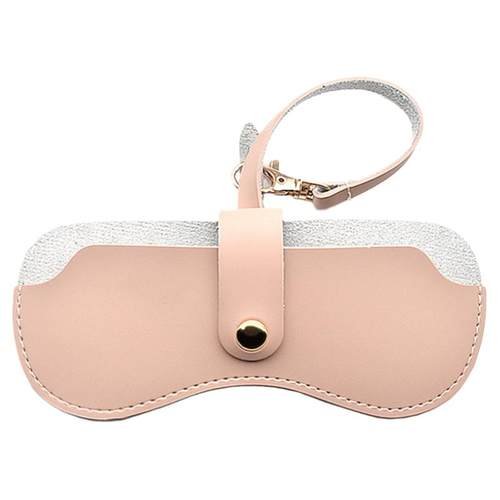 墨镜盒女韩版创意简约皮质眼镜盒子男随身便携可挂包太阳镜收纳袋