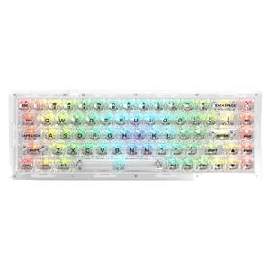 PC材质全透明水晶键帽透光客制化小全套渐变侧刻等高线4.0键帽MDA