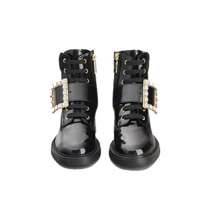 Roger Vivier/罗杰维维亚女 Viv's Rangers 真皮束带短靴女300175