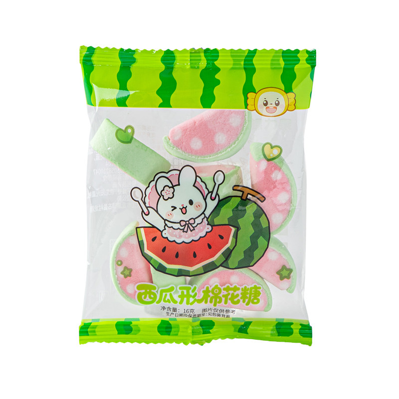 棵力果卡通彩色棉花糖蛋糕冰淇淋装饰小包装喜糖混装糖果零食批发