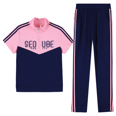 洋气运动服套装女夏季新款休闲装