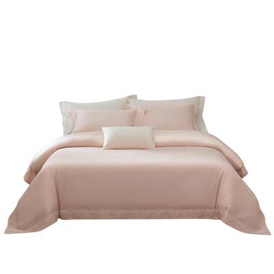 乐优家LF级兰精天丝床品四件套莱赛尔纤维轻奢蕾丝床单被套春夏季