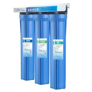 全屋自来水过滤器20寸二级三胞胎四级大流量净水器前置PP棉芯超滤