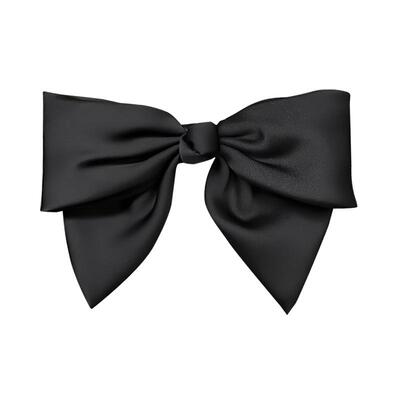 黑色蝴蝶结头饰F8发夹高级感