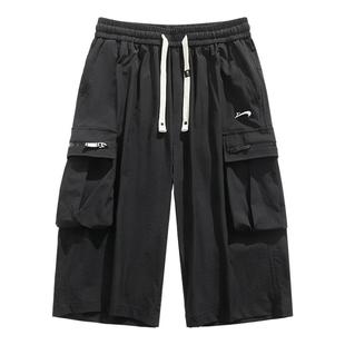 贵人鸟男士七分裤男款夏季男士7分裤工装短裤男款宽松大码裤子男