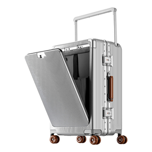 新款前置开口行李箱宽拉杆手提旅行箱结实耐用商务电脑箱登机箱子