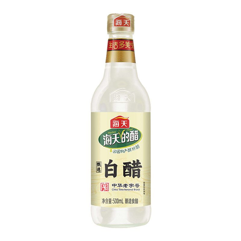 海天甄选白醋500ml玻璃瓶
