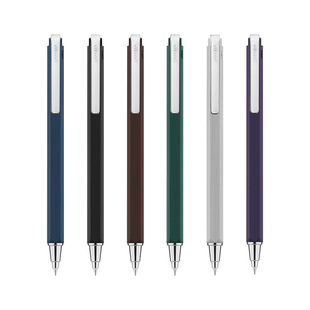 官方旗舰店Sakura樱花Ballsign iD波晒炫黑按动中性笔6色复古色水笔黑色办公签字考试学生用笔0.3/0.4/0.5MM