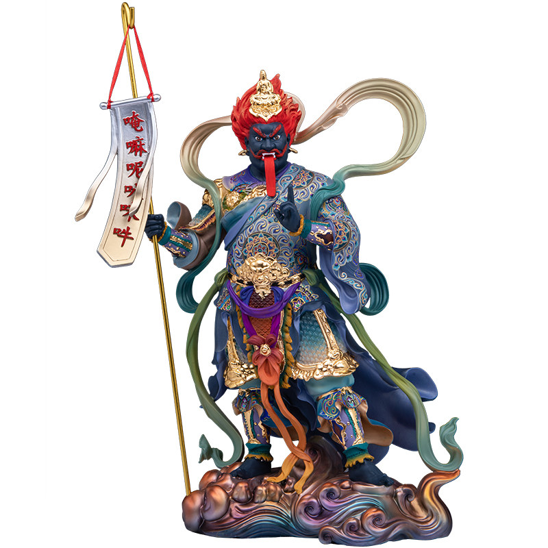 汉白玉面燃观音神像供奉摆件