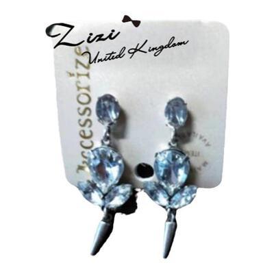 时尚风人造宝石英国耳环