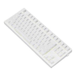 腹灵mk870pro纯白侧刻成品机械键盘客制化套件蝮灵87键热插拔电竞