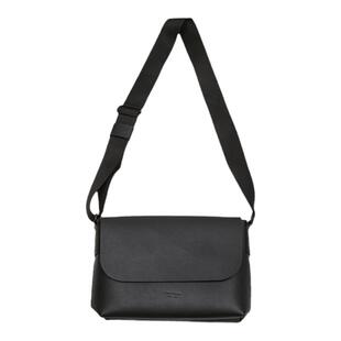 百搭日韩风男士通勤休闲包简约大容量单肩斜挎包宽肩带皮质邮差包