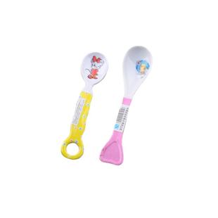 儿童耐摔调羹长柄小勺子宝宝汤勺卡通可爱饭勺密胺餐具调料勺子