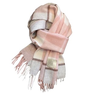 尖货经典100%羊毛格子围巾男女情侣款秋冬季保暖百搭格纹围脖披肩