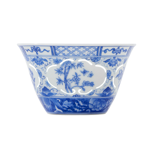 景德镇官方陶瓷釉下青花瓷手绘玲珑主人杯手工茶杯高档茶具礼盒