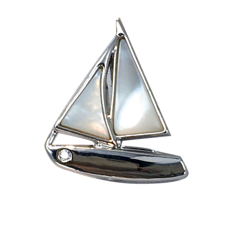 D.M.D/迪曼达帆船男士胸针一帆风顺迷你胸花别针时尚个性西服配饰