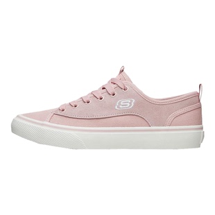 Skechers/斯凯奇女子反毛皮拼接时尚绑带帆布鞋板鞋休闲鞋