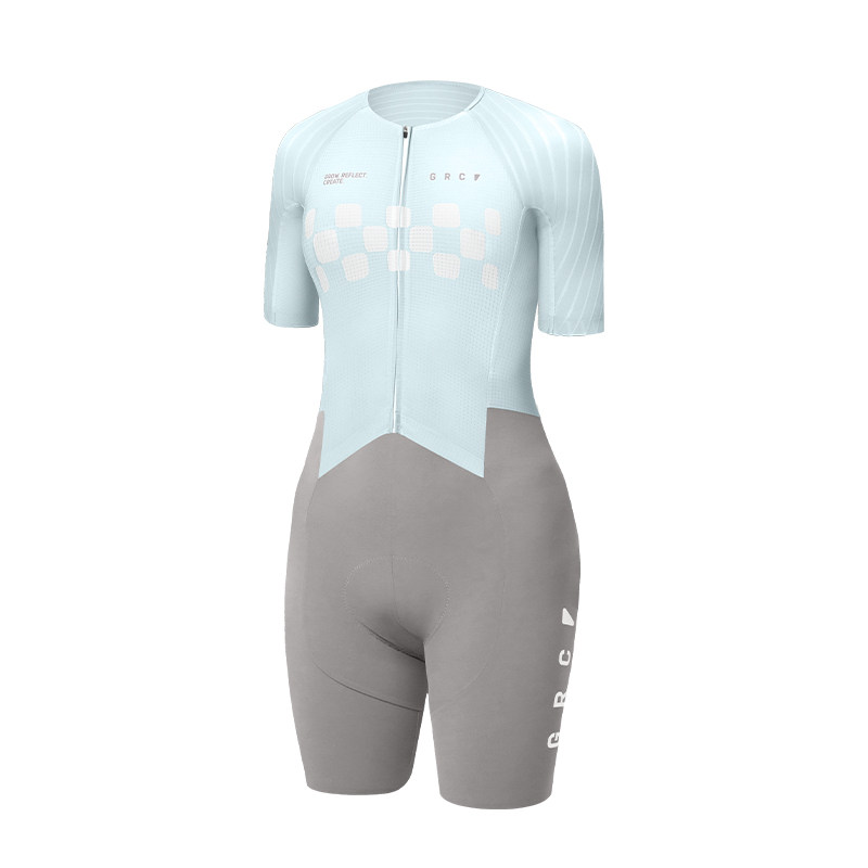 GRC春夏薄荷绿竞速连体骑行服女
