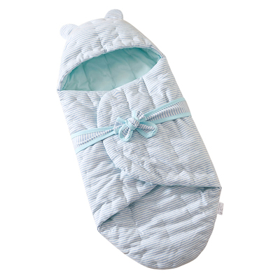 新生儿纯棉花手工抱被防惊跳睡袋