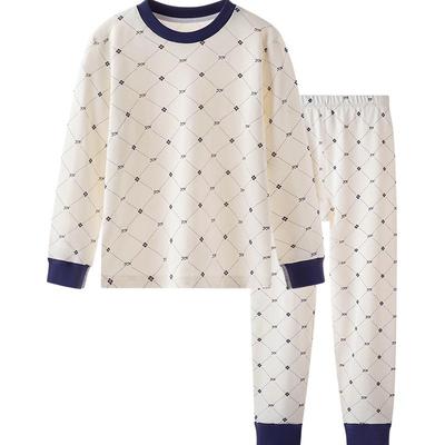 英氏儿童睡衣纯棉家居服套装春秋新款秋衣秋裤小男孩居家服中大童