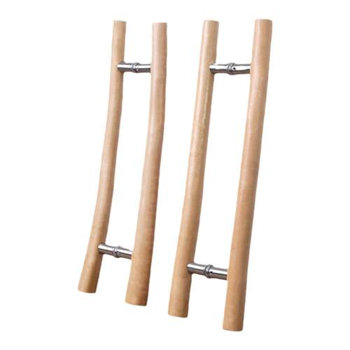 原木树枝玻璃门拉手民宿商铺木门推拉大门拉手个性创意实木门把手