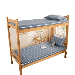 全棉纯棉床垫套单件加厚床笠全包宿舍90x190学生床罩薄褥子套六面