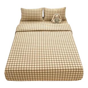 米兰米简约水洗棉全棉床单单件床笠单双人纯棉被套可配三四件套