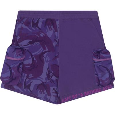 aape女装春夏撞色字母迷彩拼接