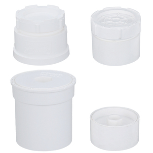 顶建 PVC清扫口内外插堵头堵帽检查口排水管50配件75 110 160