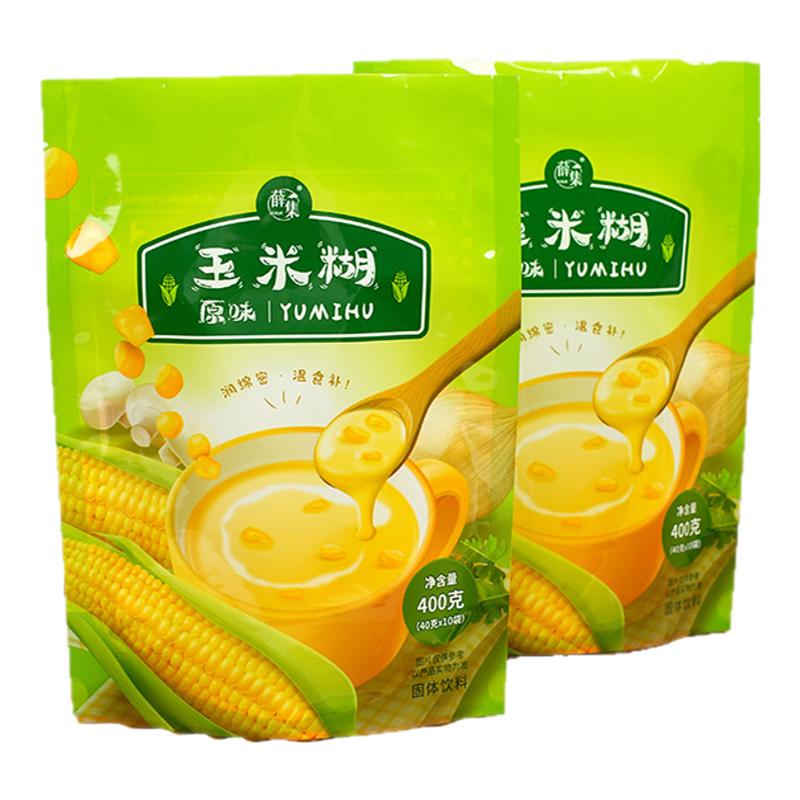原味玉米糊即食冲饮袋装速食粥代餐粉营养早餐玉米面粉粗粮小包装