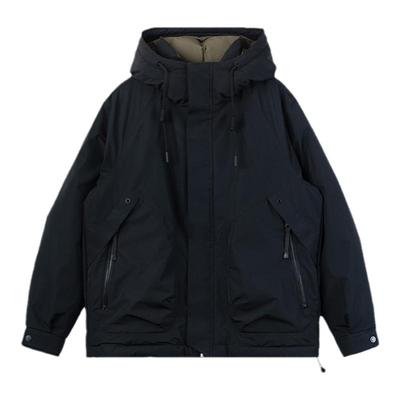 鸭鸭简约连帽短款羽绒服