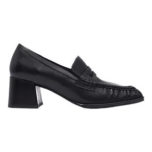 UDV2024秋款新款真皮女鞋方头粗跟一脚蹬皮鞋玛丽珍鞋复古小皮鞋