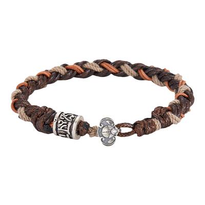 口力米大男女皮绳春游简约手链