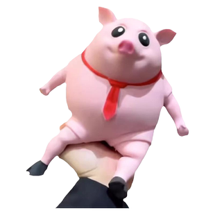 网红粉皮猪解压玩具发泄小粉猪猪减压神器捏捏乐王总大猩猩绿头鱼