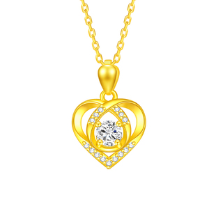 中国黄金央创黄金项链女款足金吊坠纯金2026新款生日礼物送女友